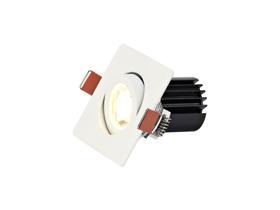 DM202298  Bare S 12 Tridonic Powered 12W 3000K 1200lm 24° CRI>90 LED Engine White Adjustable Square Recessed Spotlight, IP20